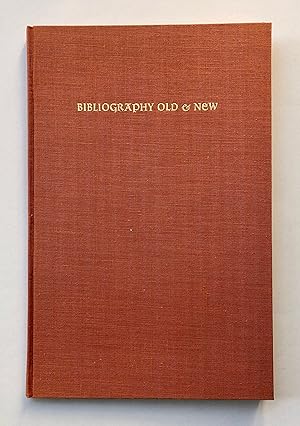 Seller image for Bibliography Old & New for sale by George Ong Books