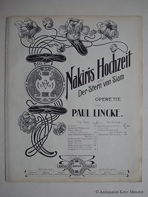 Bild des Verkufers fr Ob Du mich liebst. Lied aus der Operette: "Nakiris Hochzeit" oder der Stein von Siam. (Nr. A. 608 V.). zum Verkauf von Antiquariat Hans-Jrgen Ketz