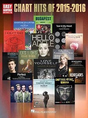 Imagen del vendedor de Chart Hits of 2015-2016: Easy Guitar with Notes & Tab (Paperback) a la venta por Grand Eagle Retail