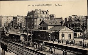 Image du vendeur pour Ansichtskarte / Postkarte La Garenne Bezons Hauts de Seine, La Gare mis en vente par akpool GmbH