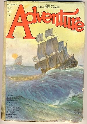 Seller image for ADVENTURE - October 10 1922 for sale by Gene Zombolas