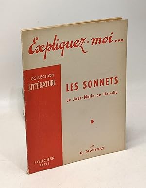 Imagen del vendedor de Expliquez-moi. Les sonnets - collection littrature a la venta por crealivres