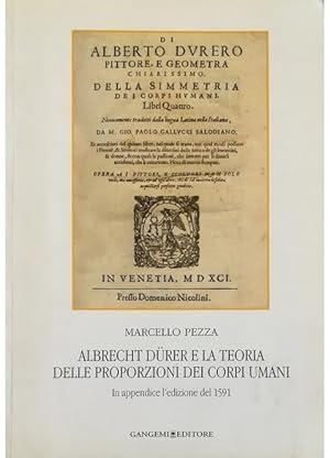 Immagine del venditore per Albrecht Drer e la teoria delle proporzioni dei corpi umani In appendice l'edizione del 1591 venduto da Libreria Tara