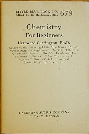 Imagen del vendedor de Chemistry for Beginners (Little Blue Book # 679) a la venta por Faith In Print