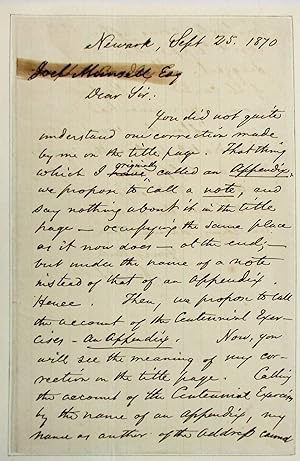 AUTOGRAPH LETTER SIGNED, AS ASSOCIATE JUSTICE OF THE UNITED STATES SUPREME COURT, TO PUBLISHER JO...