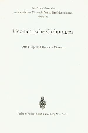 Imagen del vendedor de Geometrische Ordnungen. a la venta por Antiquariat Bernhardt