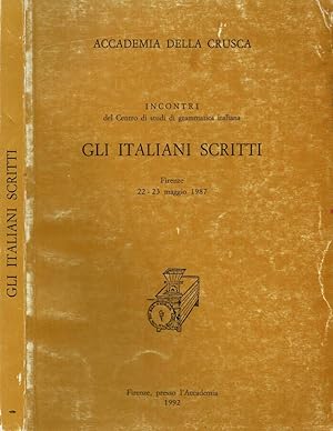 Bild des Verkufers fr Gli italiani scritti zum Verkauf von Biblioteca di Babele