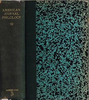 Bild des Verkufers fr The American Journal of Philology Vol. XXXII - N.os 125, 126, 127, 128; 1911 zum Verkauf von Biblioteca di Babele