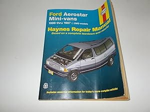 Bild des Verkufers fr Ford Aerostar Mini-vans 1986 thru 1997, 2WD Models, Haynes Repair Manual zum Verkauf von Paradise Found Books