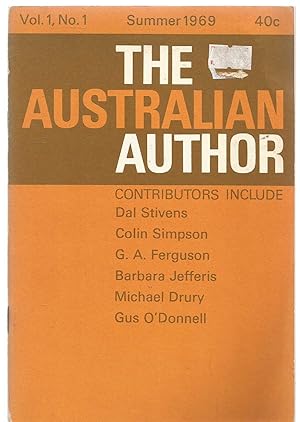 The Australian Author - Vol 1, No 1 Summer 1969