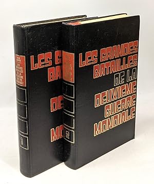 Bild des Verkufers fr Les grandes batailles de la deuxime guerre mondiale - tome premier et second zum Verkauf von crealivres