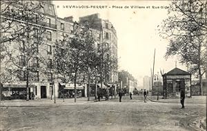 Ansichtskarte / Postkarte Levallois Perret Hauts de Seine, Place de Villiers, Rue Gide