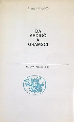 Bild des Verkufers fr Da Ardigo' a Gramsci zum Verkauf von Librodifaccia