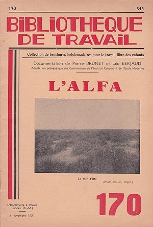 Seller image for L'Alfa - Bibliothque de Travail n 170 for sale by Pare Yannick