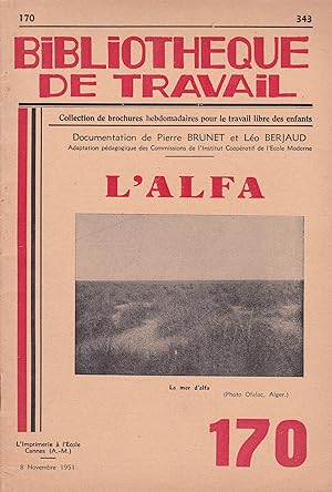 Image du vendeur pour L'Alfa - Bibliothque de Travail n 170 mis en vente par Pare Yannick