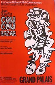 Jean Dubuffet, Coucou Bazar - Affiche