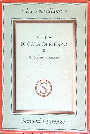 Bild des Verkufers fr Vita di Cola Renzo zum Verkauf von Librodifaccia
