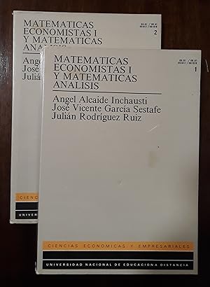 Imagen del vendedor de Matematicas economistas 1. matematicas analisis. 1 y 2 a la venta por Domiduca Libreros