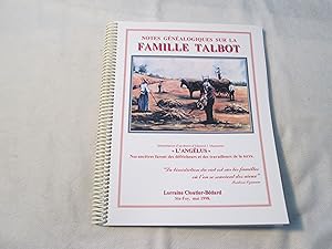 Notes généalogiques sur la famille Talbot.