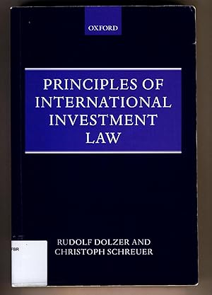 Imagen del vendedor de Principles of International Investment Law a la venta por avelibro OHG