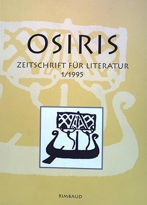 Imagen del vendedor de Notizen. Osiris. Zeitschrift fr Literatur und Kunst 1 a la venta por books4less (Versandantiquariat Petra Gros GmbH & Co. KG)