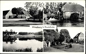 Bild des Verkufers fr Ansichtskarte / Postkarte Moisburg in Niedersachsen, Teich, Fachwerkhuser, Fluss zum Verkauf von akpool GmbH