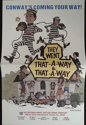 Seller image for They Went That-A-Way & That-A-Way Pressbook 1978 Tim Conway for sale by AcornBooksNH