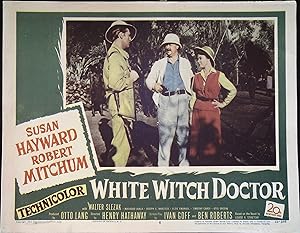 Imagen del vendedor de White Witch Doctor Lobby Card #6 1953 Susan Hayward, Robert Mitchum a la venta por AcornBooksNH