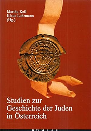 Bild des Verkufers fr Studien zur Geschichte der Juden in sterreich. zum Verkauf von Antiquariat Berghammer