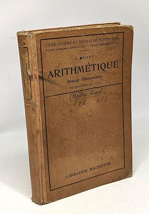 Cours Superieur Arithmetique Brevet Elementaire, First Edition - AbeBooks