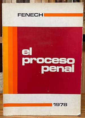 Imagen del vendedor de EL PROCESO PENAL a la venta por Fbula Libros (Librera Jimnez-Bravo)