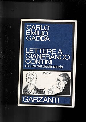 Immagine del venditore per Lettere a Gianfranco Contini, a cura del destinatario. 1934-1967. venduto da Libreria Gull