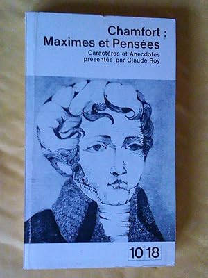 Imagen del vendedor de Maximes et penses. Caractres et anecdotes a la venta por Claudine Bouvier