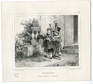 Bild des Verkufers fr Antique Print-CHILDREN-SOLDIER-UNIFORM-ALPHABET-PL.21-Charlet-1835 zum Verkauf von Pictura Prints, Art & Books