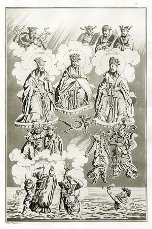 Antique Print-GODS-FE-LANZU-CONFUCIUS-CHINA-PL.XXX.-Ferrario-Zancon-c.1827