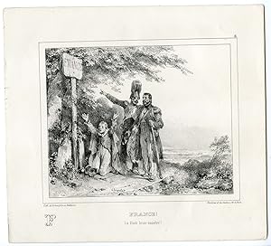 Antique Print-SOLDIERS-WAR-RETURN-FRANCE-ALPHABET_PL.6-Charlet-1835