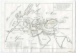 Antique Print-ANCIENT WORLD MAP-ALEXANDER THE GREAT-PL.III-Ferrario-c.1827