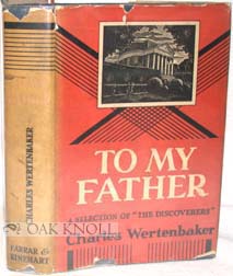 Seller image for TO MY FATHER for sale by Oak Knoll Books, ABAA, ILAB