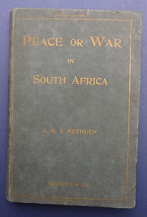 Bild des Verkufers fr Peace or War in South Africa - Revised Edition zum Verkauf von C. Parritt