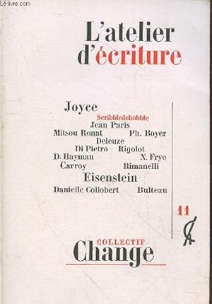 Bild des Verkufers fr L'atelier d'criture (Collection : "Change" n11) zum Verkauf von Le-Livre