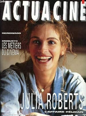 Image du vendeur pour Actu cin N137 Mars 1994 Julia Roberts l'affaire plican Sommaire: Julia Roberts l'affaire plican; Enqute les mtiers du cinma; A l'affiche Geronimo . mis en vente par Le-Livre