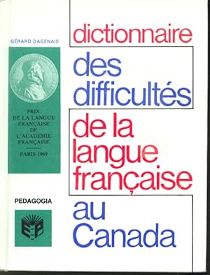 Seller image for Dictionnaire des difficults de la langue franaise au Canada for sale by Librairie Le Nord