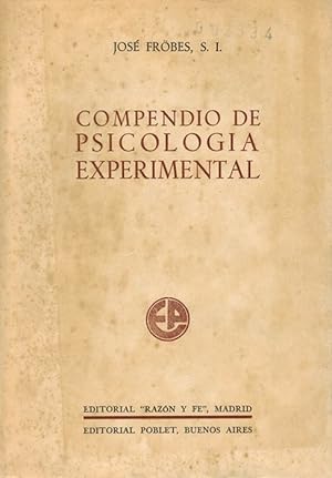 Imagen del vendedor de Compendio de psicologa experimental. a la venta por La Librera, Iberoamerikan. Buchhandlung