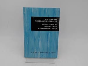 Imagen del vendedor de sterreichische Freiheits- und Widerstandskmpfer (Vortrag im Wiener Rathaus am 30.November 1994). [Wiener Vorlesungen im Rathaus Band 45, im Impressum steht 47!]. a la venta por Antiquariat Kelifer