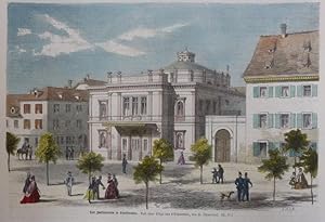 kolorierter Holzstich Das Imthurneum in Schaffhausen