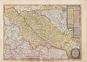 Bild des Verkufers fr Den Meisnische Creys in dem Churfrstenthum Sachsen." // Meissen Dresden Riesa Pulsnitz Elsterwerda Pirna Torgau map carte zum Verkauf von Antiquariat Steffen Vlkel GmbH