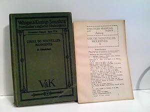 Imagen del vendedor de Choix de Nouvelles Modernes II. Bndchen / Prosateurs Francais Autorisierte Ausgabe. a la venta por ABC Versand e.K.