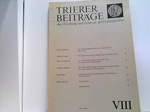 Trierer Beiträge. Aus Forschung und Lehre an der Universität Trier.