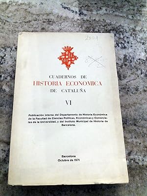 CUADERNOS DE HISTORIA ECONOMICA DE CATALUÑA. VI. 1971