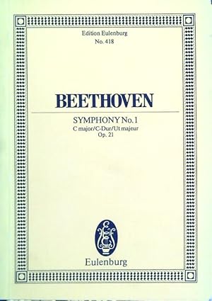 Bild des Verkufers fr Symphony No. 1 C major/C-Dur/Ut majeur Op. 21 zum Verkauf von Librodifaccia